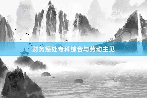 财务惩处专科综合与劳动主见